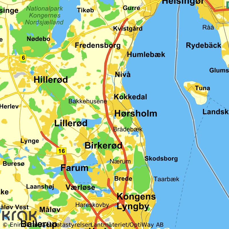bunke Land med statsborgerskab erstatte Folehavevej 1A 2970 Hørsholm - ruteplan på kort